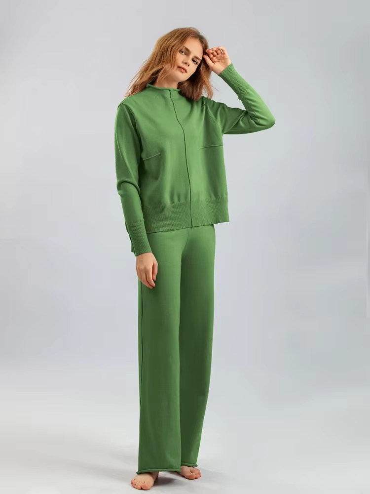 Valentina/ Strikket, tykk og varm oversize genser og bukse
